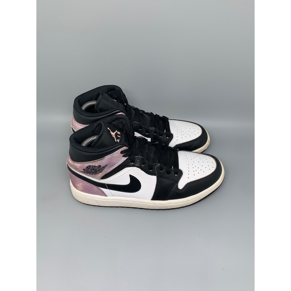 Jordan 1 Mid Zen Master Black Pink Basketball Shoes DM1200-001 Women's Sz 8.5